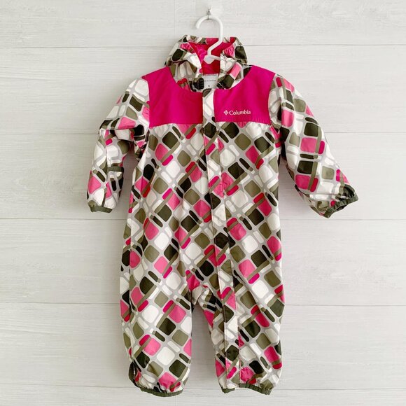 Columbia - Hooded waterproof breathable Omni-Tech snowsuit uninsulated, 6 mos - Picture 1 of 7